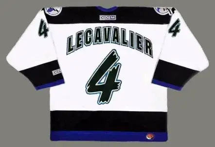 VINCENT LECAVALIER Tampa Bay Lightning 1999 CCM Throwback Home NHL Hockey Jersey 