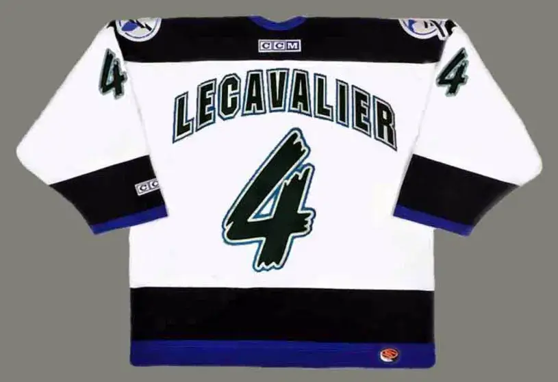 VINCENT LECAVALIER Tampa Bay Lightning 1999 CCM Throwback Home NHL Hockey Jersey 
