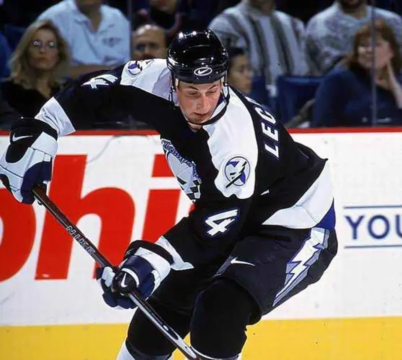 VINCENT LECAVALIER Tampa Bay Lightning 1999 CCM Throwback Home NHL Hockey Jersey 