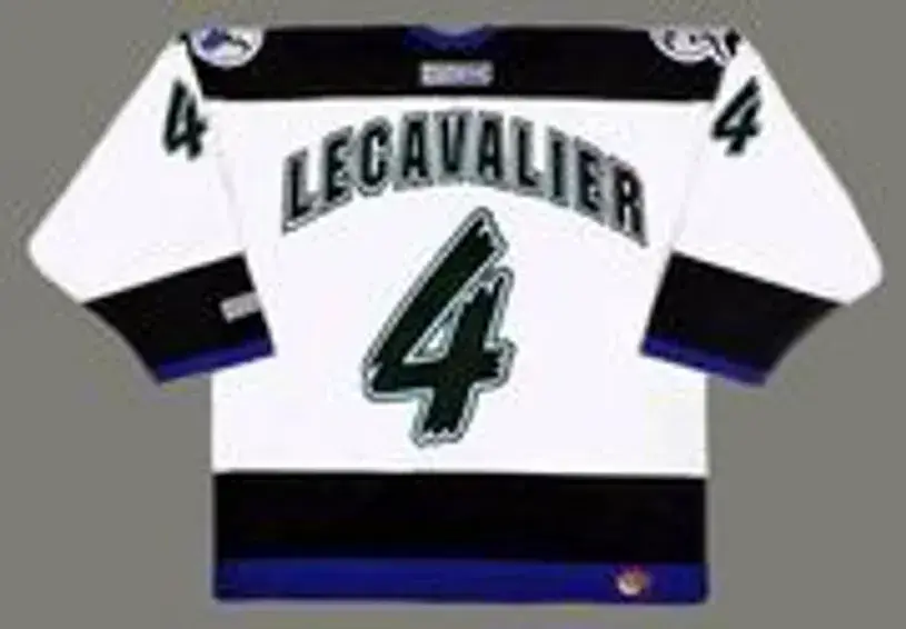VINCENT LECAVALIER Tampa Bay Lightning 1999 CCM Throwback Home NHL Hockey Jersey 