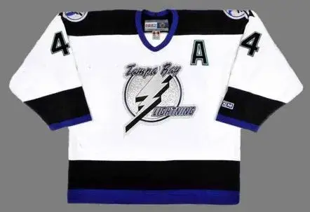 VINCENT LECAVALIER Tampa Bay Lightning 2004 CCM Throwback Away NHL Jersey