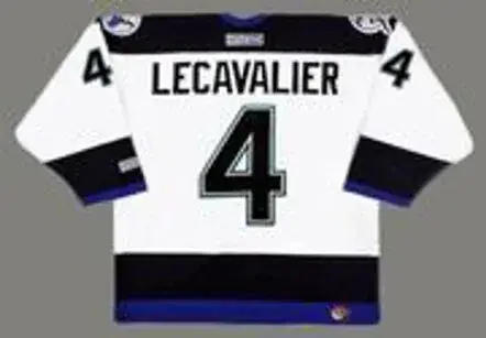 VINCENT LECAVALIER Tampa Bay Lightning 2004 CCM Throwback Away NHL Jersey 