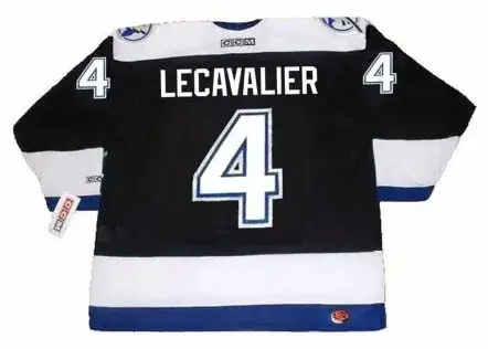 VINCENT LECAVALIER Tampa Bay Lightning 2004 CCM Throwback Home NHL Jersey 