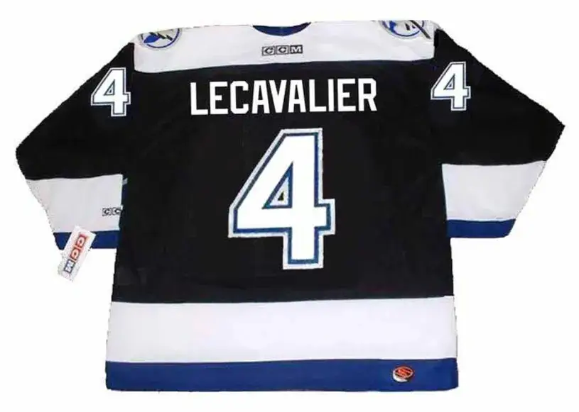 VINCENT LECAVALIER Tampa Bay Lightning 2004 CCM Throwback Home NHL Jersey 