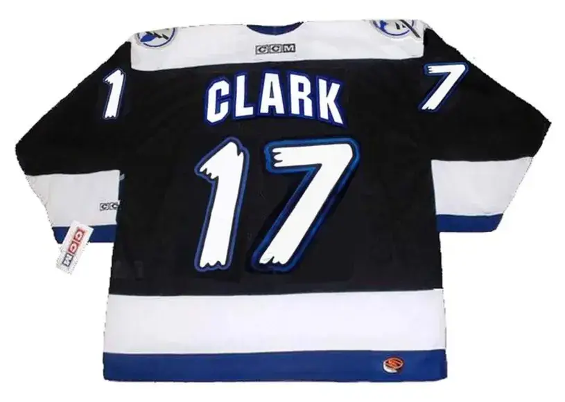 WENDEL CLARK Tampa Bay Lightning 1998 CCM Throwback NHL Hockey Jersey 