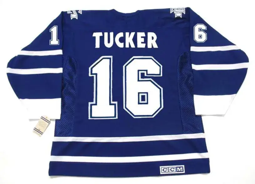 DARCY TUCKER Toronto Maple Leafs 2001 CCM Vintage Throwback NHL Hockey Jersey 