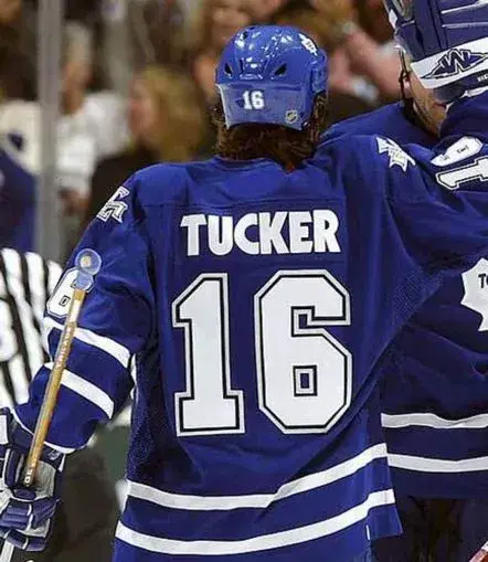 DARCY TUCKER Toronto Maple Leafs 2001 CCM Vintage Throwback NHL Hockey Jersey 