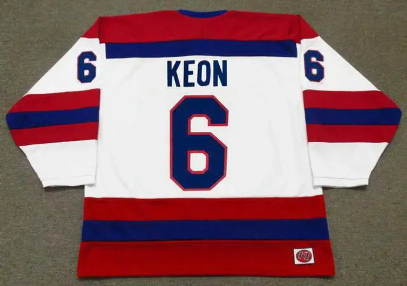 DAVE KEON Indianapolis Racers K1 1976 WHA Throwback Hockey Jersey 