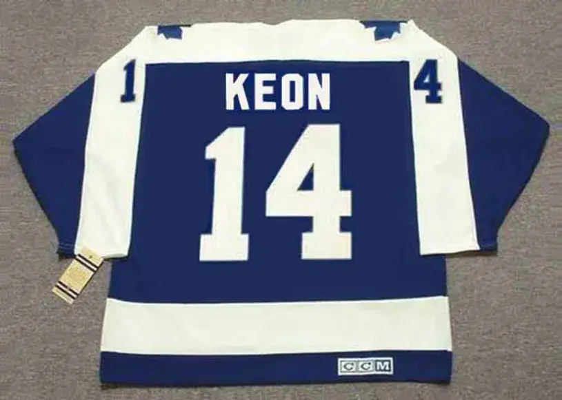 DAVE KEON Toronto Maple Leafs 1970 CCM Vintage Throwback NHL Hockey Jersey
