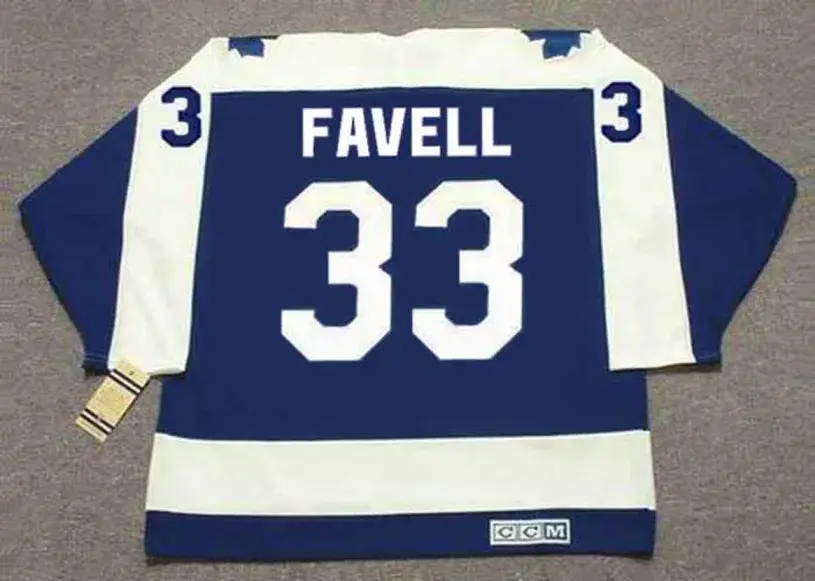 DOUG FAVELL Toronto Maple Leafs 1975 CCM Vintage Throwback NHL Hockey Jersey
