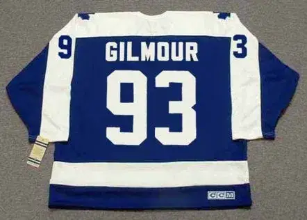 DOUG GILMOUR Toronto Maple Leafs 1992 Away CCM Throwback NHL Hockey Jersey 