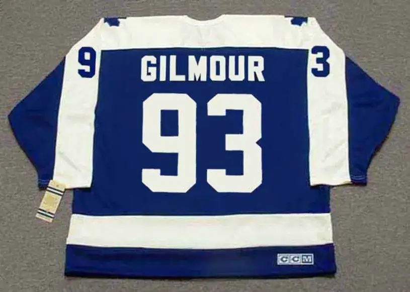 DOUG GILMOUR Toronto Maple Leafs 1992 Away CCM Throwback NHL Hockey Jersey 
