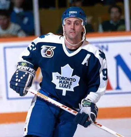 DOUG GILMOUR Toronto Maple Leafs 1992 Away CCM Throwback NHL Hockey Jersey 