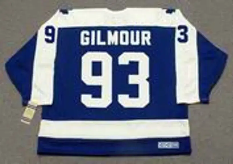 DOUG GILMOUR Toronto Maple Leafs 1992 Away CCM Throwback NHL Hockey Jersey 