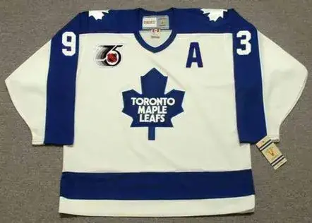 DOUG GILMOUR Toronto Maple Leafs 1992 Home CCM Throwback NHL Hockey Jersey
