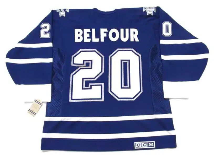 ED BELFOUR Toronto Maple Leafs 2002 CCM Vintage Throwback NHL Hockey Jersey 