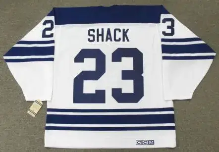 EDDIE SHACK Toronto Maple Leafs 1967 Away CCM Throwback NHL Hockey Jersey 