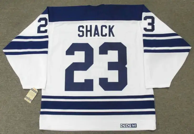 EDDIE SHACK Toronto Maple Leafs 1967 Away CCM Throwback NHL Hockey Jersey 