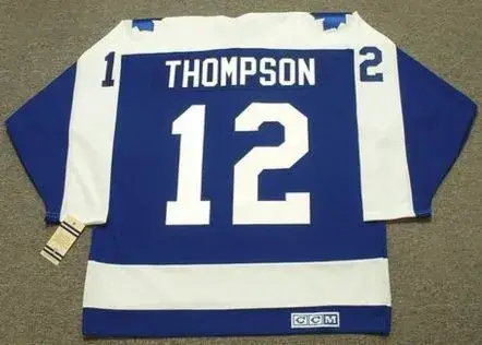 ERROL THOMPSON Toronto Maple Leafs 1974 CCM Vintage Throwback NHL Hockey Jersey 