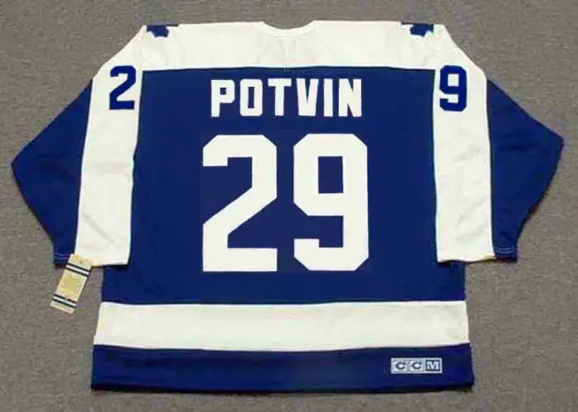 FELIX POTVIN Toronto Maple Leafs 1992 Away CCM Throwback NHL Hockey Jersey 