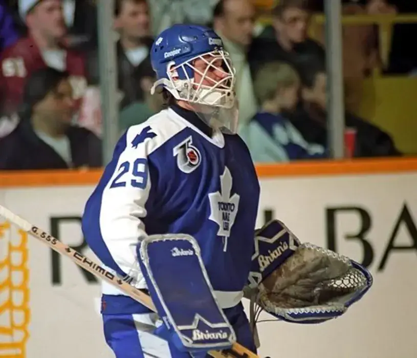 FELIX POTVIN Toronto Maple Leafs 1992 Away CCM Throwback NHL Hockey Jersey 