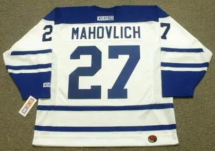 FRANK MAHOVLICH Toronto Maple Leafs 1963 CCM Throwback Away NHL Jersey 