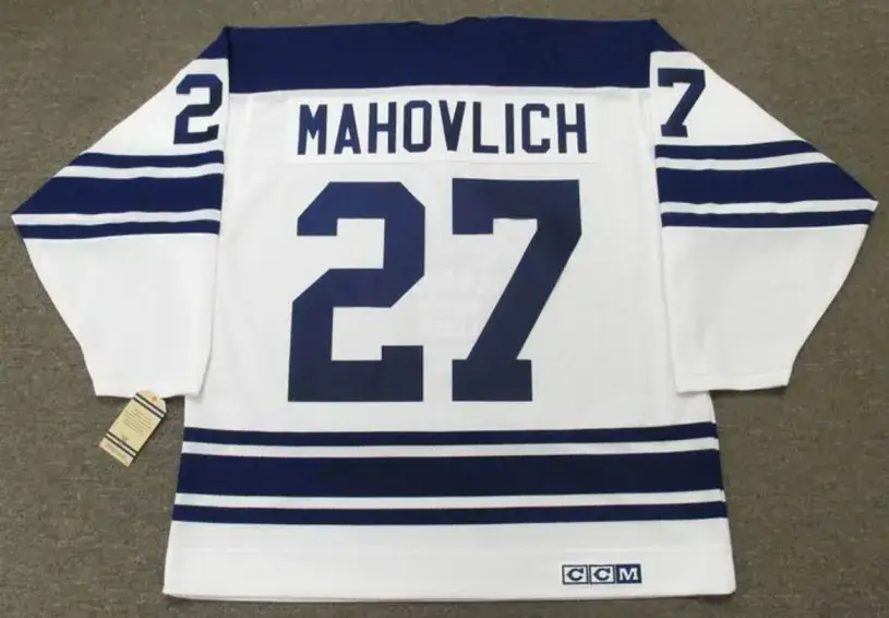 FRANK MAHOVLICH Toronto Maple Leafs 1967 Away CCM Throwback NHL Hockey Jersey 