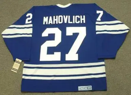 FRANK MAHOVLICH Toronto Maple Leafs 1967 CCM Vintage Home NHL Hockey Jersey 