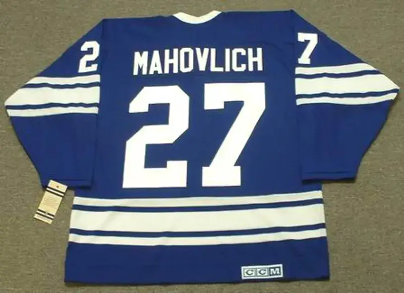 FRANK MAHOVLICH Toronto Maple Leafs 1967 CCM Vintage Home NHL Hockey Jersey 