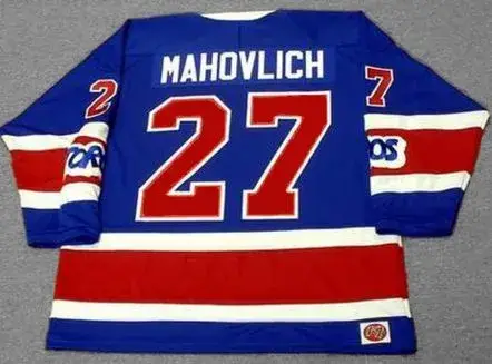 FRANK MAHOVLICH Toronto Toros 1974 WHA Throwback Hockey Jersey 