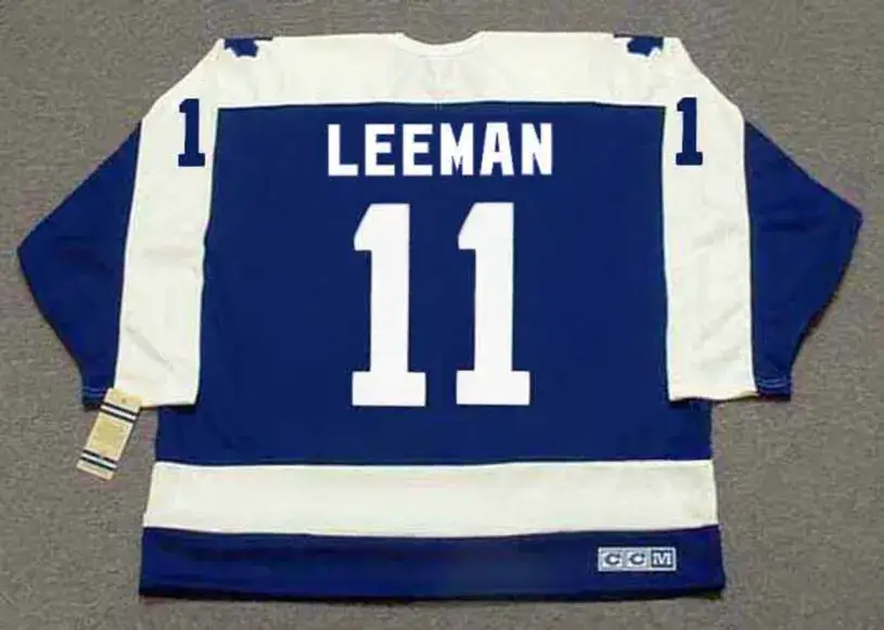 GARY LEEMAN Toronto Maple Leafs 1987 Away CCM Vintage Throwback Hockey Jersey 