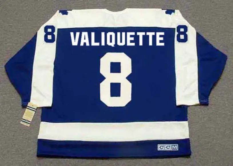 JACK VALIQUETTE Toronto Maple Leafs 1977 Away CCM Throwback Hockey Jersey 
