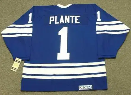 JACQUES PLANTE Toronto Maple Leafs 1970 CCM Vintage Throwback NHL Hockey Jersey 