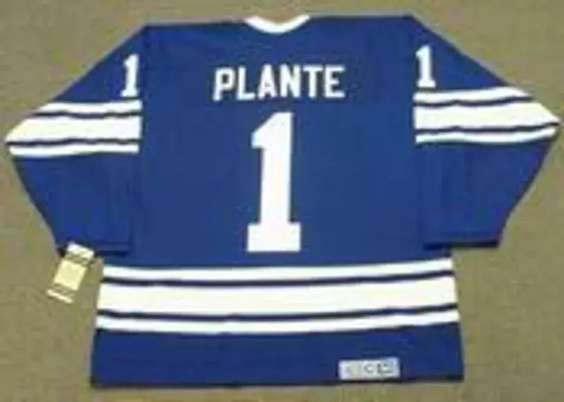 JACQUES PLANTE Toronto Maple Leafs 1970 CCM Vintage Throwback NHL Hockey Jersey 