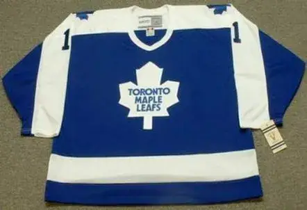 JACQUES PLANTE Toronto Maple Leafs 1972 CCM Vintage Throwback NHL Hockey Jersey