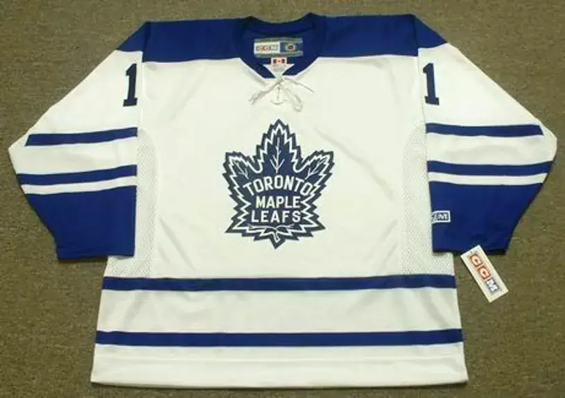 JOHNNY BOWER Toronto Maple Leafs 1963 CCM Throwback Away NHL Jersey