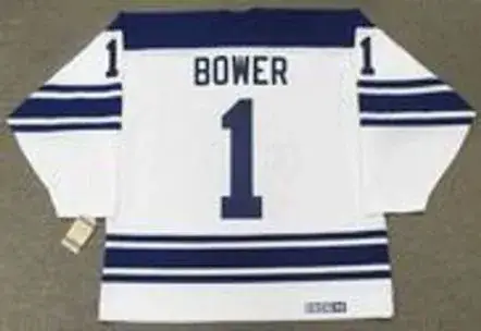 JOHNNY BOWER Toronto Maple Leafs 1967 CCM Vintage Away NHL Hockey Jersey 