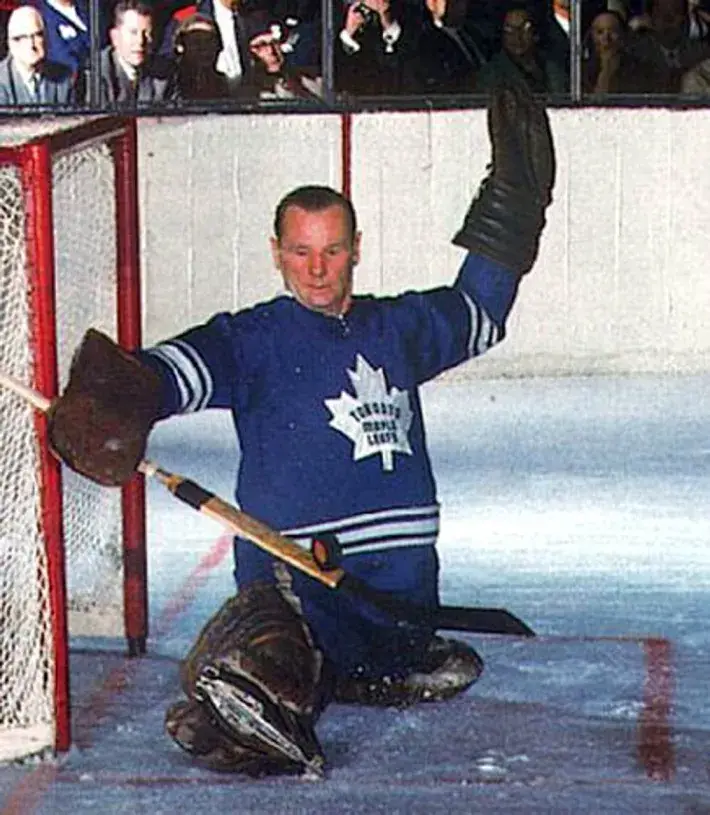 JOHNNY BOWER Toronto Maple Leafs 1967 CCM Vintage Home NHL Hockey Jersey 