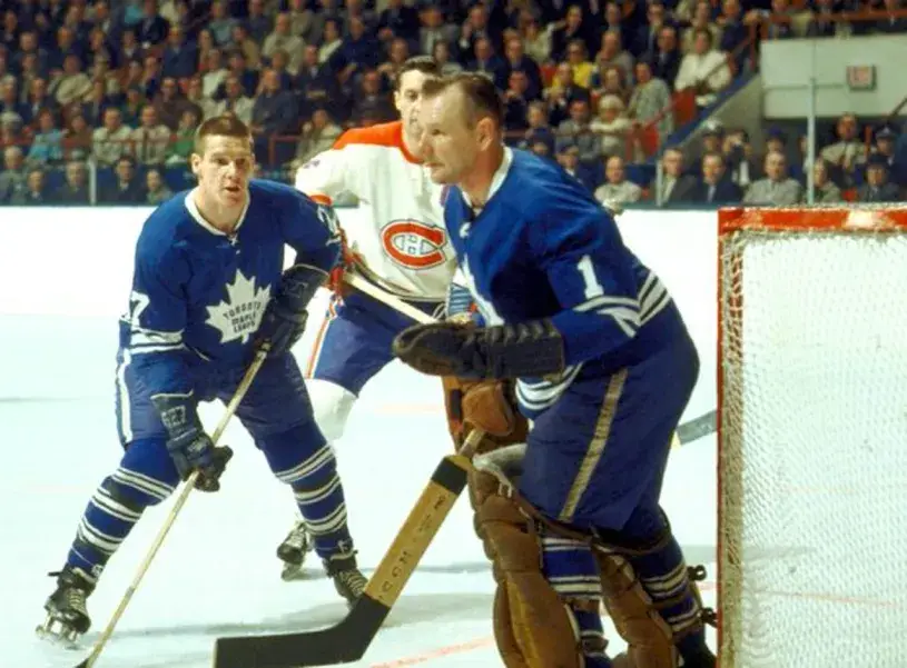 JOHNNY BOWER Toronto Maple Leafs 1967 CCM Vintage Home NHL Hockey Jersey 