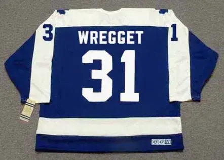 KEN WREGGET Toronto Maple Leafs 1987 Away CCM Vintage Throwback Hockey Jersey 