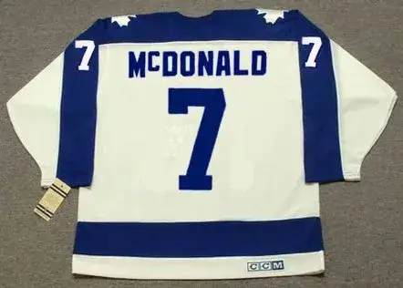 LANNY McDONALD Toronto Maple Leafs 1978 Home CCM Vintage Throwback Jersey 