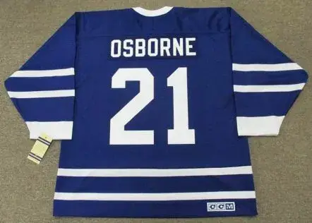 MARK OSBORNE Toronto Maple Leafs 1991 CCM Vintage Throwback NHL Jersey 