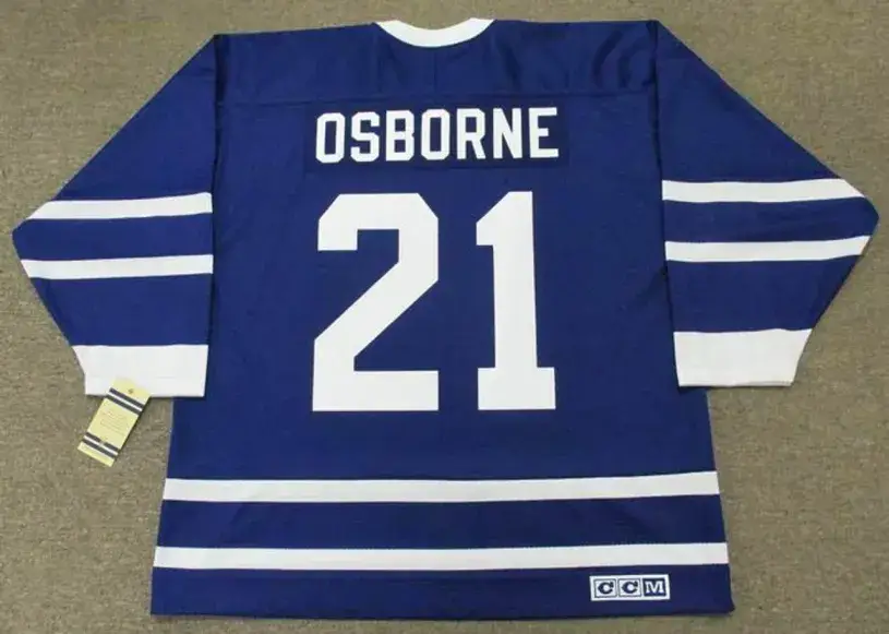 MARK OSBORNE Toronto Maple Leafs 1991 CCM Vintage Throwback NHL Jersey 