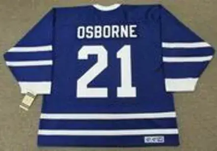 MARK OSBORNE Toronto Maple Leafs 1991 CCM Vintage Throwback NHL Jersey 