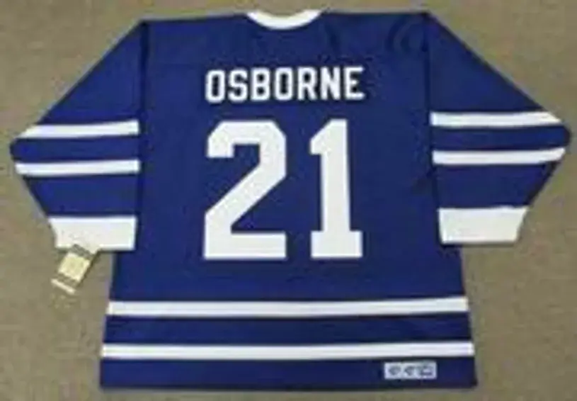 MARK OSBORNE Toronto Maple Leafs 1991 CCM Vintage Throwback NHL Jersey 