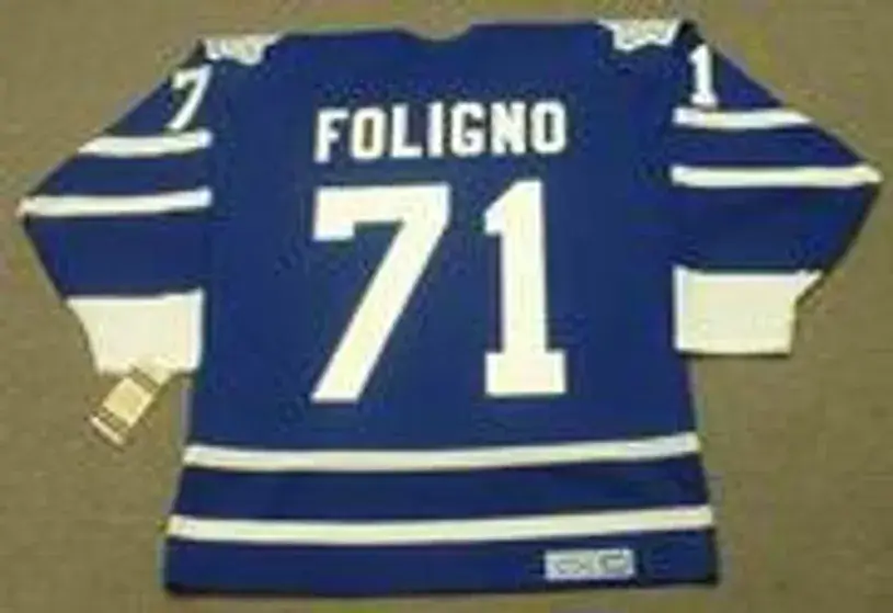 MIKE FOLIGNO Toronto Maple Leafs 1992 CCM Vintage Throwback NHL Jersey 