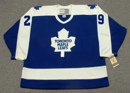 MIKE PALMATEER Toronto Maple Leafs 1978 Away CCM Vintage Throwback Jersey
