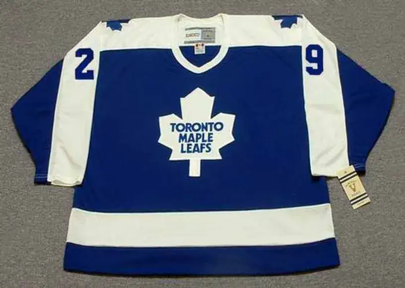 MIKE PALMATEER Toronto Maple Leafs 1978 Away CCM Vintage Throwback Jersey