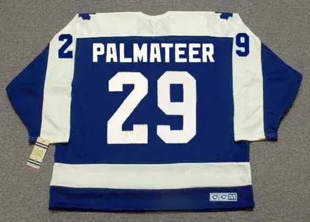MIKE PALMATEER Toronto Maple Leafs 1978 Away CCM Vintage Throwback Jersey 