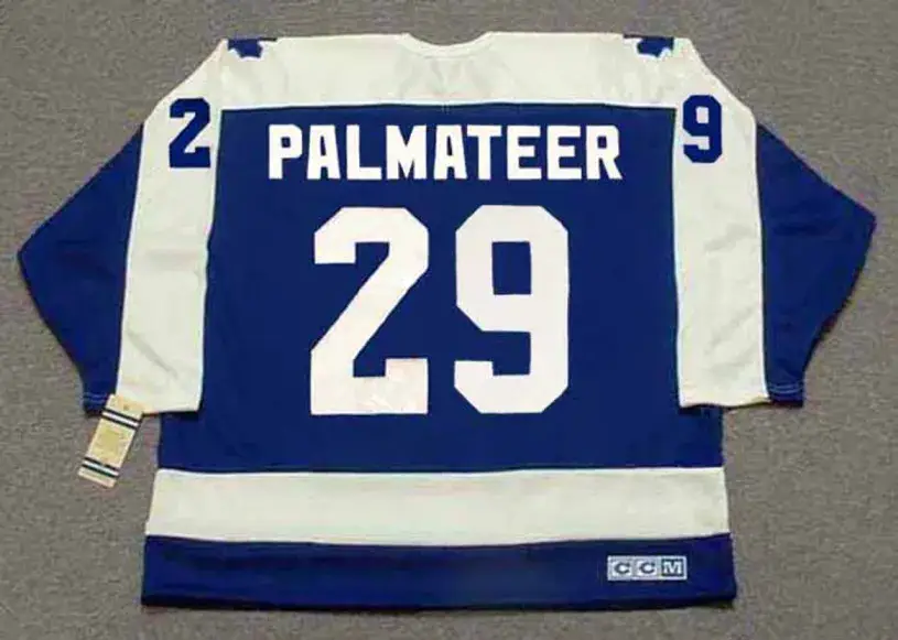 MIKE PALMATEER Toronto Maple Leafs 1978 Away CCM Vintage Throwback Jersey 